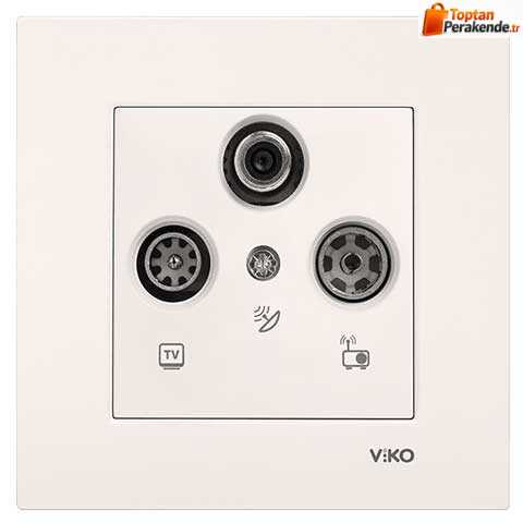 Viko Karre/Meridian Krem Uydu Sat Sonlu Mekanizma (Çerçeve Hariç) 90967241